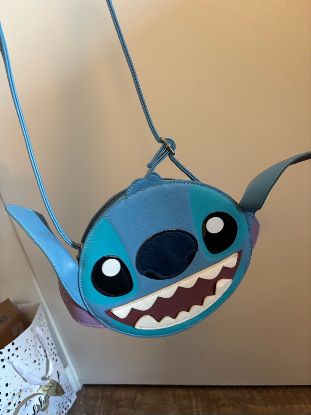 Stitch Character Crossbody Bag in Blue